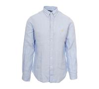 Polo Ralph Lauren, Homme, Chemises, Bleu, Taille: S Chemise en lin bleu à boutons