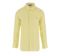 Polo Ralph Lauren, Homme, Chemises, Jaune, Taille: L Chemise Boutonnée en Lin