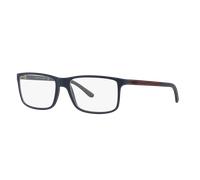 Polo Ralph Lauren Homme PH2126 5506 Montures optiques Injecté Bleu Transparent Carré Normale