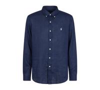 Polo Ralph Lauren Chemise en lin coupe personnalisée bleu marine manches longues XL