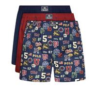 Polo Ralph Lauren Lot De 3 Boxers Trunk Coton, Multicolore, Neuf