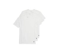 Polo Ralph Lauren Lot de 3 Maillots de Corps en Coton Modal 4D Flex rafraîchissant pour Homme, Blanc/Bleu Marine - Lot de 3, Taille L