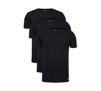 T-shirt Ralph Lauren Slim Fit manches courtes noir pur (3 unités) - XXL