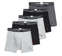 Polo Ralph Lauren Lot de 5 boxers coupe classique en coton pour homme, Large