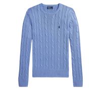 Polo Ralph Lauren Pull Julianna Slim Fit torsadé col rond coton Bleu Taille L