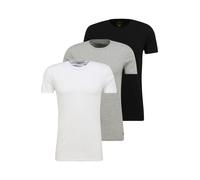 Polo Ralph Lauren Maillot de corps 'Spring Start' gris / noir / blanc, Taille M