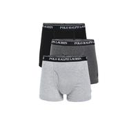 Polo Ralph Lauren Men's Classic Fit Cotton Boxer Briefs, Trunks & Long Leg Available, 3-Pack, Andover Heather/Madison Heather/Black-3 Pack, Medium