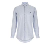 Polo Ralph Lauren - Micro-striped Shirt - Homme - Chemises - Bleu - Taille: 2XL