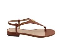 Polo Ralph Lauren - Play Leather Flip Flop - Femme - Chaussures - Brun - Taille: 40 EU