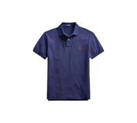 Polo Ralph Lauren - Polo Ajusté en Piqué de Coton - Homme - Tops - Bleu - Taille: M
