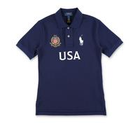 Polo Ralph Lauren - Polo en coton maille Big Pony - Homme - Tops - Bleu - Taille: S