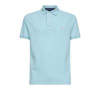 Polo Ralph Lauren - Polo en maille coupe ajustée personnalisée - Homme - Tops - Bleu - Taille: S