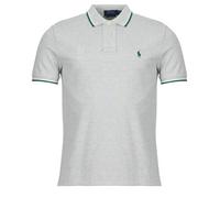 Polo Ralph Lauren Polo POLO COUPE DROITE EN COTON BASIC MESH COL RAYE in Gris EU S