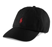 Casquette Ralph Lauren Classic Sport Cap noir rouge