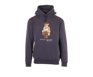 Polo Ralph Lauren - Pull Bleu avec Manche à Capuche Ours - Homme - Sweatshirts et sweats à capuche - Bleu - Taille: M