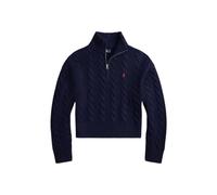 Polo Ralph Lauren - Pull en maille torsadée en laine et cachemire - Femme - Pulls - Bleu - Taille: 42 FR