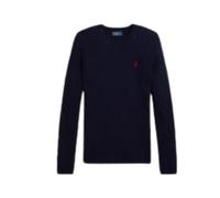 Polo Ralph Lauren - Pull Col Polo en Coton - Femme - Pulls - Bleu - Taille: 40 FR