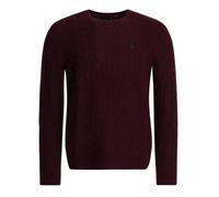 Polo Ralph Lauren pull col rond homme bordeaux laine - L