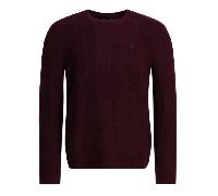 Polo Ralph Lauren pull col rond homme bordeaux laine - S