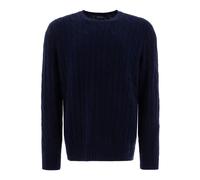 Polo Ralph Lauren - Pull en cachemire à torsades - Homme - Pulls - Bleu - Taille: S