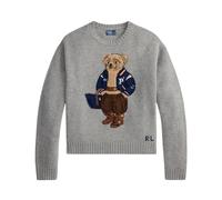 Polo Ralph Lauren - Pull en Laine et Cachemire à Motif d'Ours - Femme - Pulls - Gris - Taille: 36 FR
