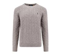 Polo Ralph Lauren - Pull en Laine et Cachemire avec Logo Brodé - Homme - Pulls - Gris - Taille: L