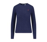 Polo Ralph Lauren - Pull col rond coupe ajustée - Femme - Pulls - Bleu - Taille: 36 FR