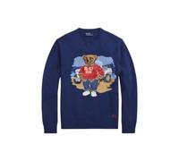 Polo Ralph Lauren - Pull en maille Intarsia avec l`Ours Polo - Homme - Pulls - Bleu - Taille: M