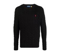 Polo Ralph Lauren - Pull Noir Brodé avec Polo Pony - Homme - Pulls - Noir - Taille: XL