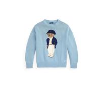 Polo Ralph Lauren Pull-over 'BEAR' bleu marine / bleu clair / brocart / blanc, Taille XXS