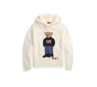 Polo Ralph Lauren - Bear Intarsia Hooded Sweater - Femme - Sweatshirts et sweats à capuche - Beige - Taille: 40 FR