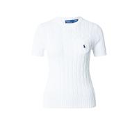 Polo Ralph Lauren - Cable-Knit Cotton Crewneck - Femme - Pulls - Blanc - Taille: 40 FR