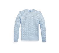 Polo Ralph Lauren Pull PULL COL ROND EN MAILLE TORSADEE in Bleu EU XL