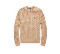 Vêtements Polo Ralph Lauren Pull torsadé en coton pour Homme XXL Marron