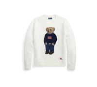 Polo Ralph Lauren - Pull Ras du Cou Polo Bear en Lin et Coton - Femme - Pulls - Blanc - Taille: 40 FR