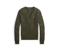 Polo Ralph Lauren - Pull ras du cou en maille torsadée - Femme - Pulls - Vert - Taille: 38 FR