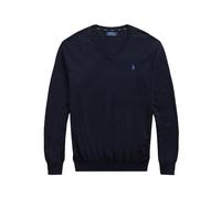 Polo Ralph Lauren - Pull Polo Col V Slim Fit - Homme - Pulls - Bleu - Taille: L