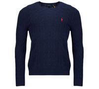 Polo Ralph Lauren Pull PULL COL ROND EN MAILLE TORSADEE LAINE CACHEMIRE in Marine EU XS