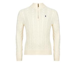 Polo Ralph Lauren Pull PULL DEMI ZIP EN MAILL TORSADEE in Beige EU L