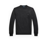 Polo Ralph Lauren - Pull Ras du Cou en Laine Mérinos Coupe Slim - Homme - Pulls - Gris - Taille: S