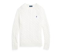Polo Ralph Lauren - Pull Ras du Cou en Maille Côtelée - Homme - Pulls - Blanc - Taille: M