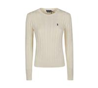 Polo Ralph Lauren - Pull ras du cou en maille torsadée - Femme - Pulls - Beige - Taille: 36 FR