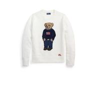 Polo Ralph Lauren - Pull Ras du Cou Polo Bear en Lin et Coton - Femme - Pulls - Blanc - Taille: 38 FR
