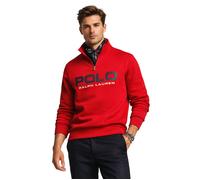 Polo Ralph Lauren Pull Troyer Sweat À Col Montant En Double Maille Nouveau XL