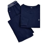 Polo Ralph Lauren Pyjama 'Club Waffle' bleu marine / blanc, Taille XXL