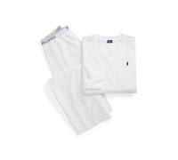Polo Ralph Lauren Pyjama ' Sweatshirt & Wide Leg Set - Club Terry ' blanc, Taille S