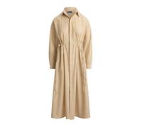 Polo Ralph Lauren - Robe chemise midi en coton ceinturée - Femme - Robes - Beige - Taille: 40 FR