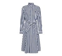 Polo Ralph Lauren - Robe Rayée Bleue avec Ceinture à la Taille - Femme - Robes - Bleu - Taille: 38 FR