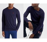 Polo Ralph Lauren Shirt à Manches Longues T-Shirt Sweat Pull Custom Slim Fit M,