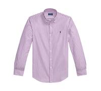 Polo Ralph Lauren - Striped Broadcloth Shirt - Homme - Chemises - Violet - Taille: S